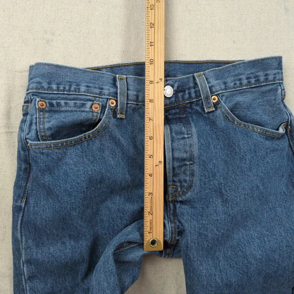 Levis 501 Jeans Mens 29x30 Blue Button Fly Casual Classic American Western